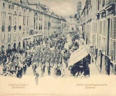Stradun procession 1904